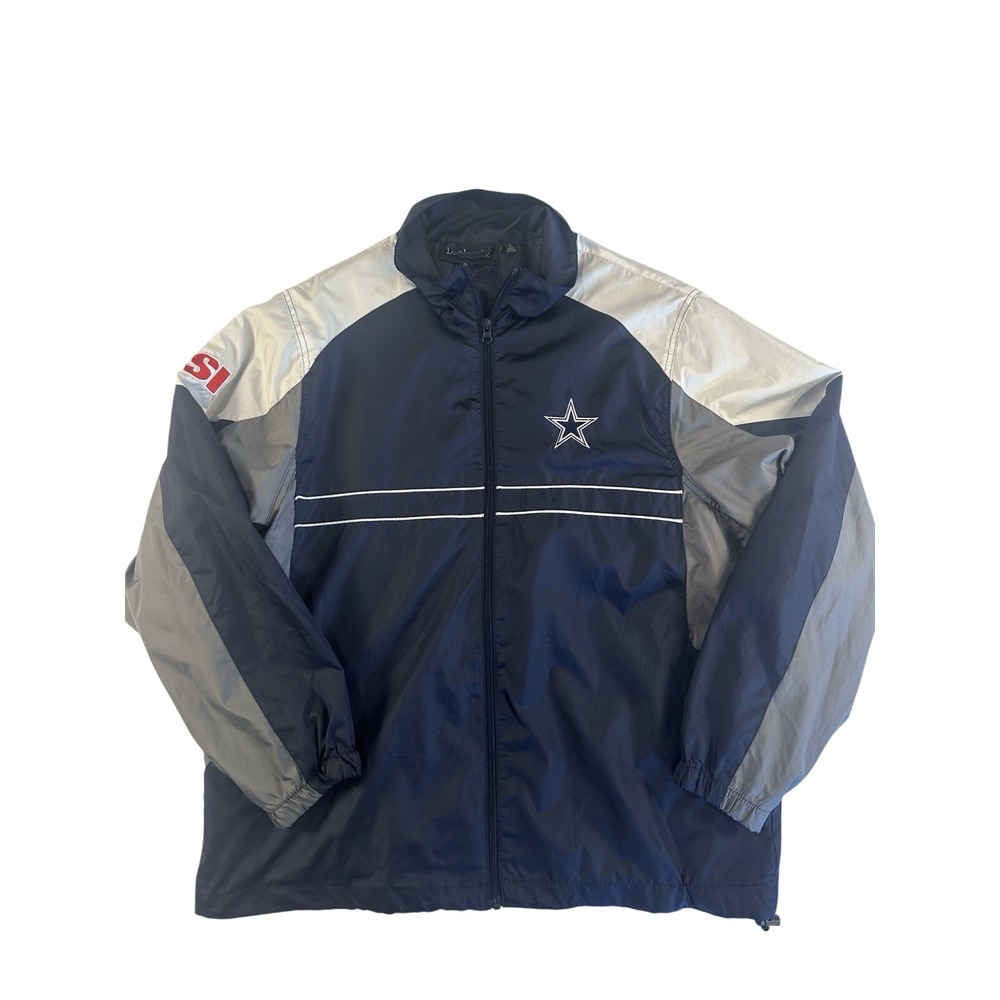 Vintage Dallas Cowboys NFL‎ Windbreaker Jacket Dunbrooke Mens Size 2XL Football